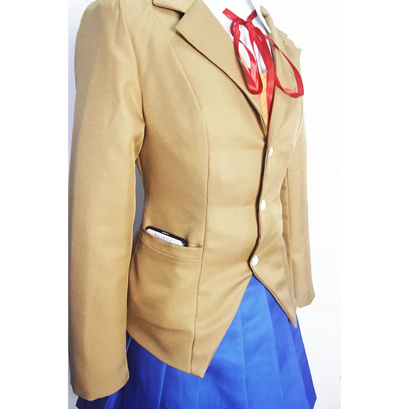 Костюм для косплея Doki Literature Club Monika Sayori Yuri Natsuki школьная форма для девочек