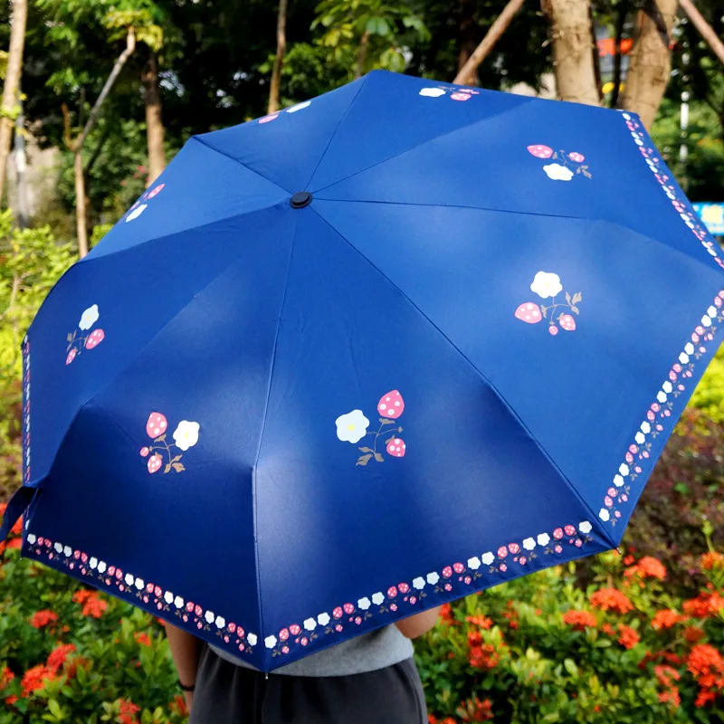 

2019 Manufacturers New Style Currently Available Folding Parasol Hand Open Creative Hipster Pattern a Generation of Fat Umbrella
