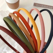 Diadema Lisa para el pelo para mujer, bandas de plástico para el pelo, Aro para el pelo para niña, diademas simples para fregar, accesorios para el cabello