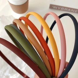 Fashion Women Solid Headband for Hair Plastic Hair Bands Hair Hoop Girls Simple Scrub Headbands Hairband Hair Accessories