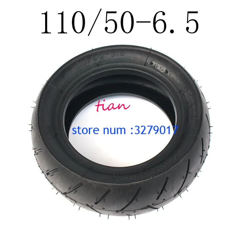 

Hot Sale Good Quality Tubeless Tyre Electric Scooter Refitted 110/50-6.5 Tire Outer Tire Vacuum Road Tire