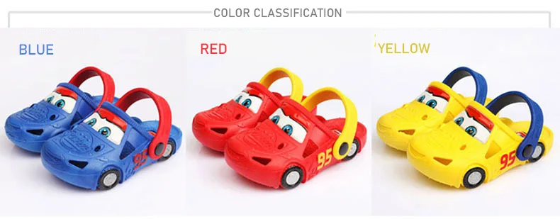Disney детские сандалии Летняя обувь детские сандалии для мальчиков McQueen Racing Нескользящие Детские сандалии для младенцев
