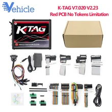 KTAG ECU Инструмент для программирования V7.020 V2.23 с многоязычным неограниченный Токен автомобиль/мотоцикл/грузовик Программирование ECU нет Token Limited