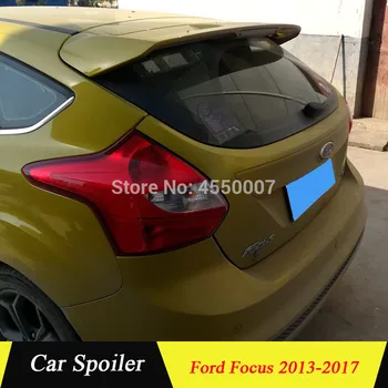 

Car modification big spoiler for ford focus hatchback 2013 2014 2015 2016 2017 with ABS material