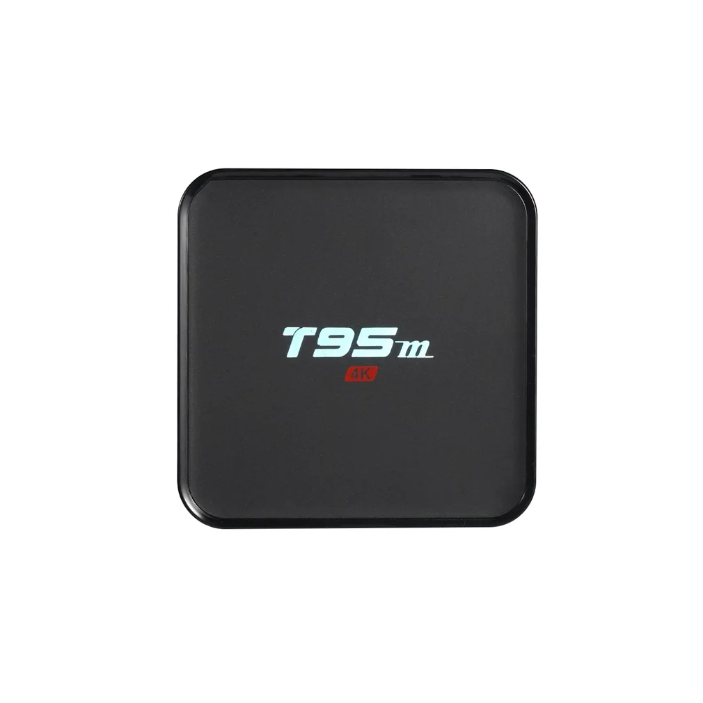 Android tv Box T95M Встроенный 2,4G WiFi Amlogic S905 для Android 6,0 четырехъядерный H.265 4K светодиодный дисплей WiFi плеер 1G 8G черный