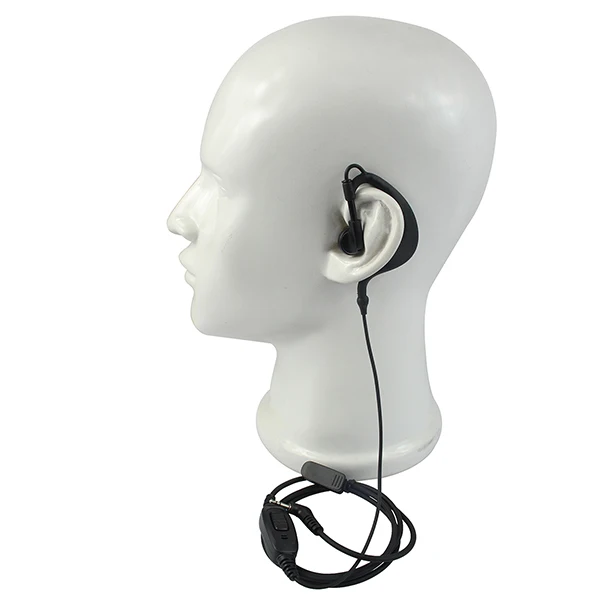 10 шт. c-тип 1PIN ушной крючок микрофон динамик для Hytera HYT TC1688/TC-320/TC-310 для Motorola T6200 двухстороннее радио C2291A