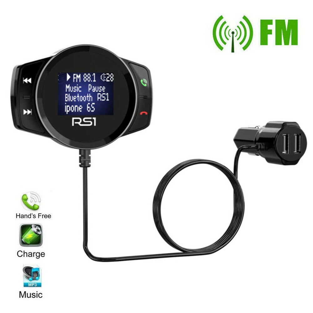 1,4 дюймов беспроводной автомобильный fm-передатчик Комплект lcd MP3-плеер Автомобильное двойное USB зарядное устройство Поддержка звонков громкой связи и 6 режимов эквалайзера