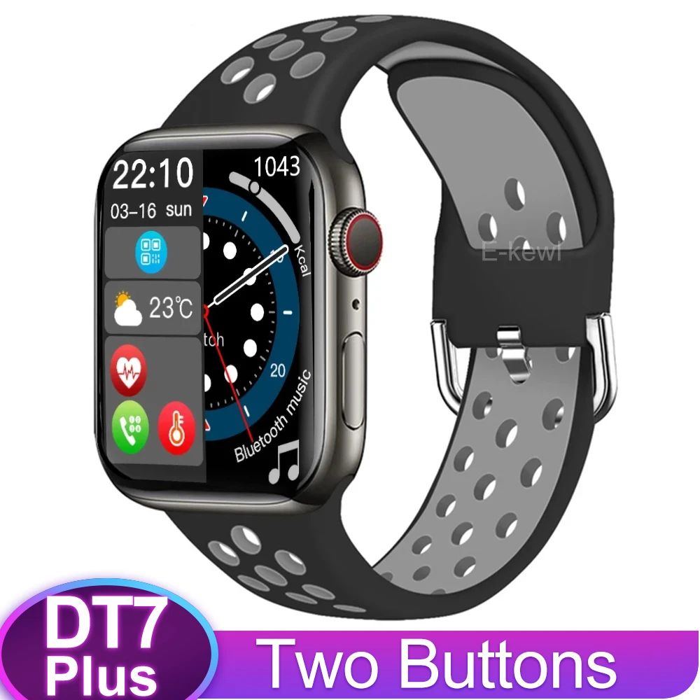 Смарт-часы Vwar DT7 Plus мужские/женские с двумя кнопками NFC GPS Bluetooth 45 мм | Электроника