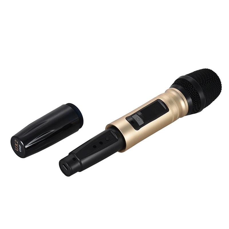 Беспроводной Uhf микрофон с портативным Usb Приемником для Ktv Dj речевой усилитель
