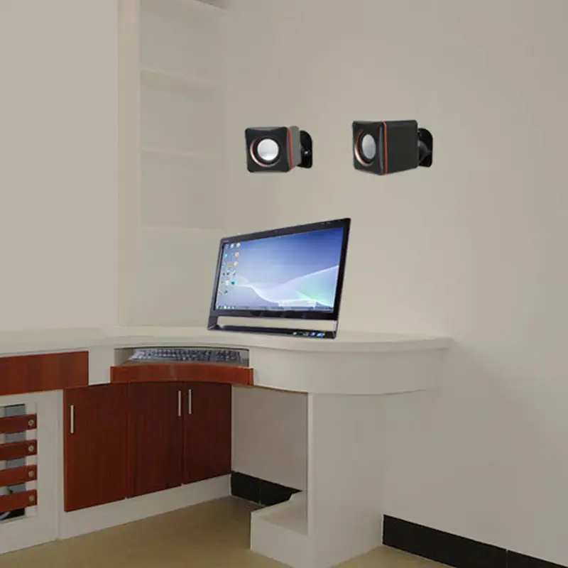 Cpdd Satellite Speaker Wall Mount Surround Sound Bracket Satellite