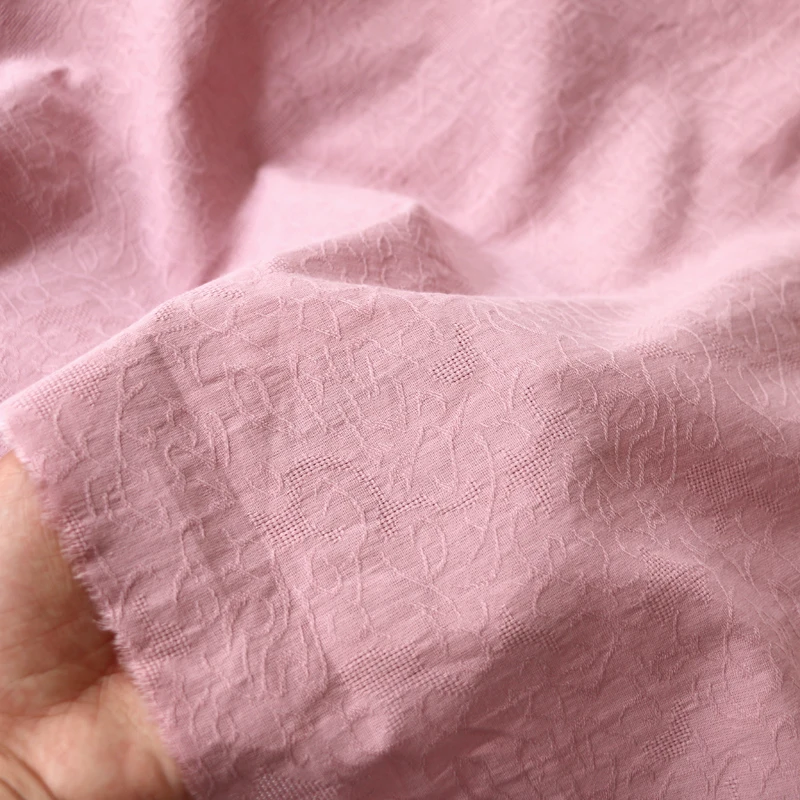 100cm*140cm Elegant Floral Lace Jacquard Print Cotton Fabric Material For  Shirt Dress