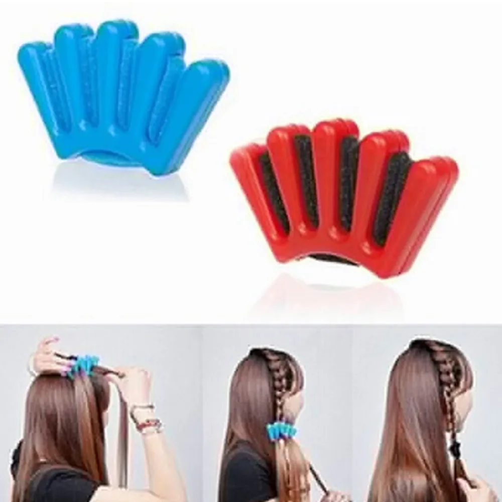 

Hair Braider Braid Style Sponge Plait hair Twist Styling Braiding Tool Sponge Hair Braider Twist Styling Braid Tool Holdr Clip