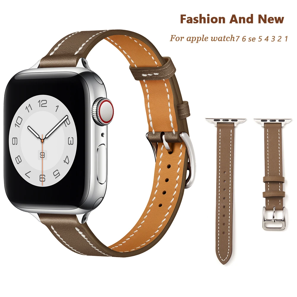 Bracelet pour Apple Watch femme en cuir véritable