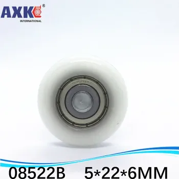 

5*22*6mm shower room plastic pulley bearings/shower roller /plastic-covered mute bearing 0522B 5*22*6 mm free shipping