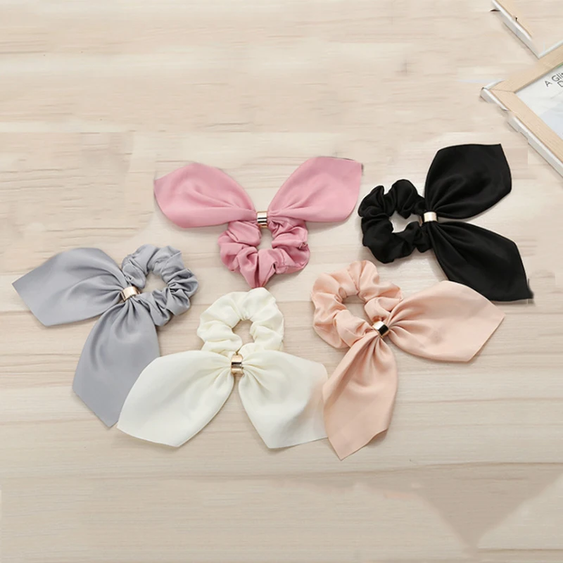 

Cute Rabbit Ear candy color Hair Accessories Elastic Hair Band Hair Rope For Women Girls Rubber Band Tie Hair Scrunchies