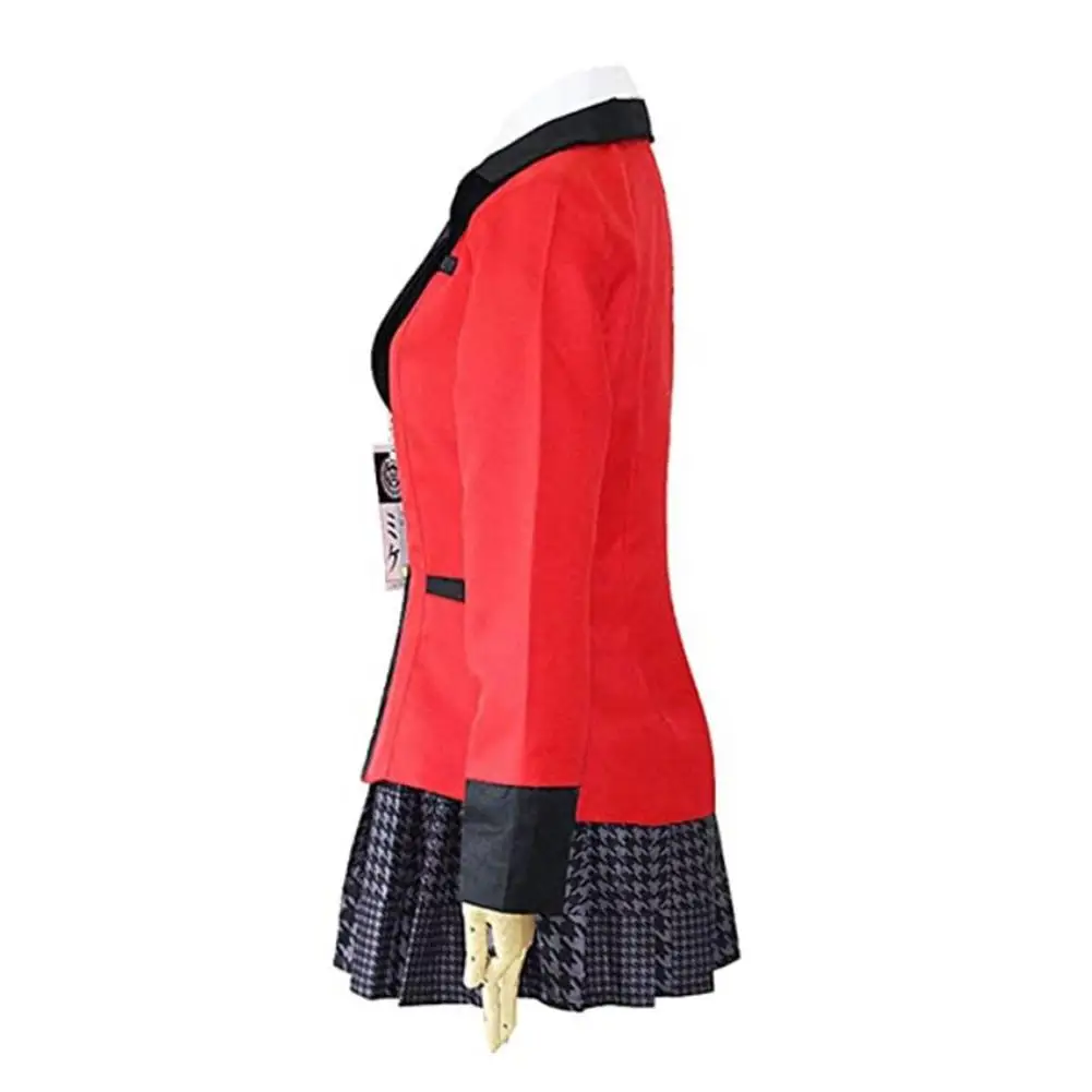 School Uniforms 6-Piece Anime Cosplay Party Costume Full Set Animation Role Play Suits Shirt Skirt Bow Tie Tag Black Socks 2