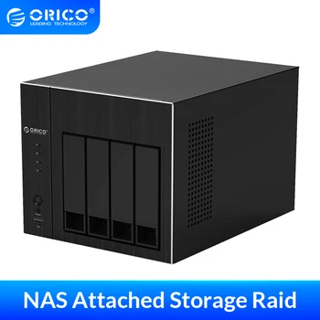 

ORICO OS Series 2.5 3.5''NAS 4 Bay Network Attached Storage with RAID HDD Case Gen7 SATA to USB3.0 HDMI RJ45 Audio SSD Case 48TB