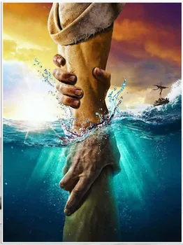 

water diamond art painting hands by hands mosaic embroidery moon picture puzzle stones stickers home decor needlework craft diy