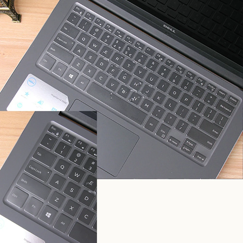 Чехлы для клавиатуры 5485 Dell Inspiron 14 5491 7386 5585 2019 Прозрачная силиконовая клавиатура