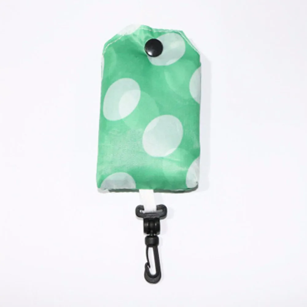 Модная Складная зеленая хозяйственная сумка с принтом, Экологичная многоразовая портативная водонепроницаемая сумка через плечо, дорожные сумки для продуктов - Color: 1