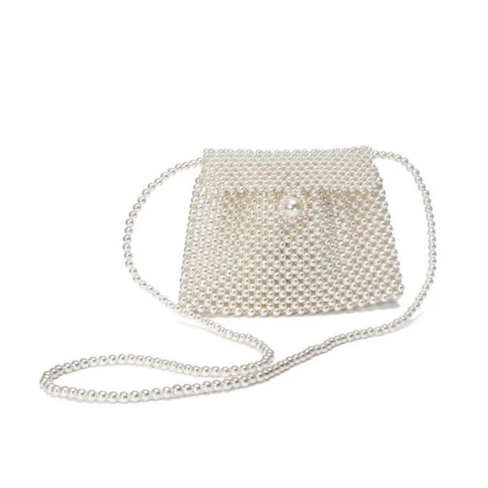 Imitation Pearl Beaded Bags Women Handbag Evening Bag Shoulder Crossbody Purse Best Sale-WT