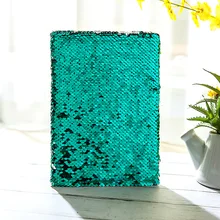 Блокнот с блестками DIY Одноцветный канцелярский креативный меняющийся цвет блокнот
