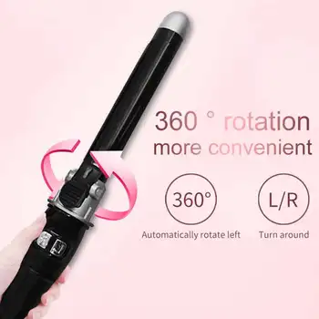 

Electric Hair Curler temperature adjustment Ceramic Ionic LCD Curling Hair curler Fast Heating Auto For Women hair Tools