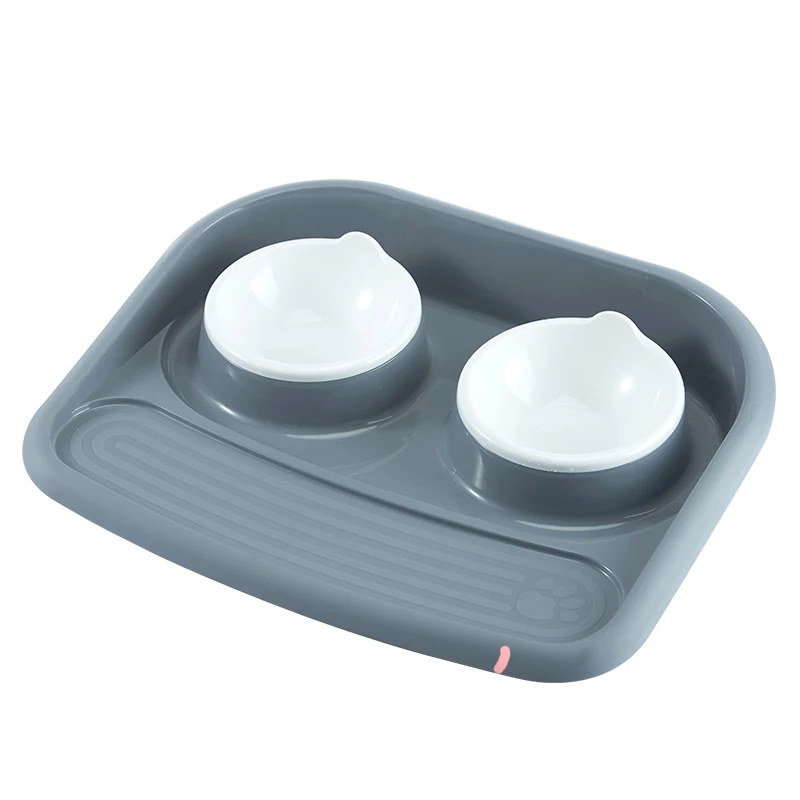 Elevated Stand Dog Bowl Double Non Slip Cute Interactive Feeder Pet Mat Comederos Para Perros Feeding EE5GW | Дом и сад