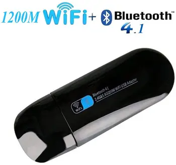 

5.8G USB WiFi Bluetooth Adapter, iFun4U Dual Band WiFi Network Adapter&Bluetooth 4.1 Transmitter for Desktop/Laptop/PC