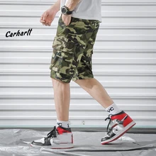 Мужские военные карго шорты, брендовые новые армейские тактические камуфляжные мужские хлопковые свободные рабочие повседневные короткие штаны