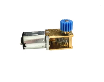 

N20 Right Angle worm gear dc motor 3V 6V 12V Robot Door lock Display rack small motor with 15T Gear