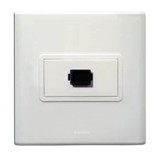 1 разъем SC, волоконно-оптическая Keystone настенная пластина, крышка на выходе, лицевая панель, розетка для гостиничного дома SOHO, кабельная система