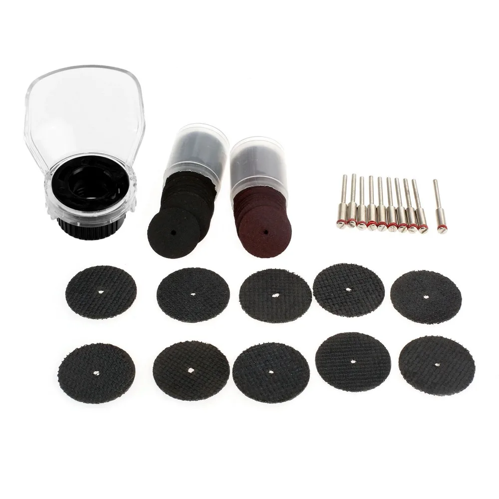 93Pcs Dremel Accessories Rotary Tool Sets Cutting Discs + Mandrel +Protective Cover for Drill Grinder Abrasive Tools | Инструменты