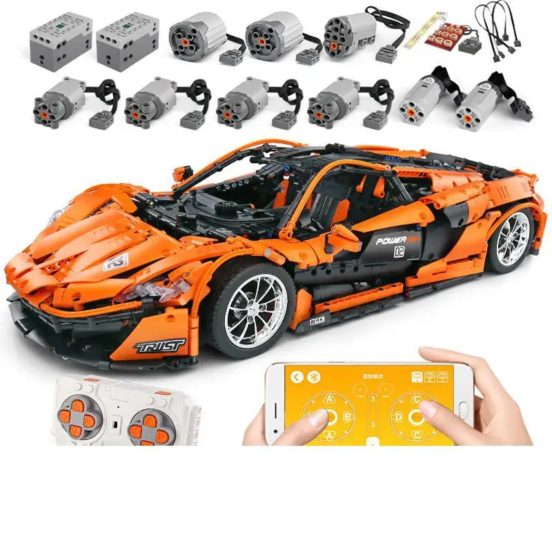 

DHL 20087 The MOC-16915 McLaren P1 Speed Car Set App RC Technic Motor Car Building Block Bricks Kids Lepining Toys