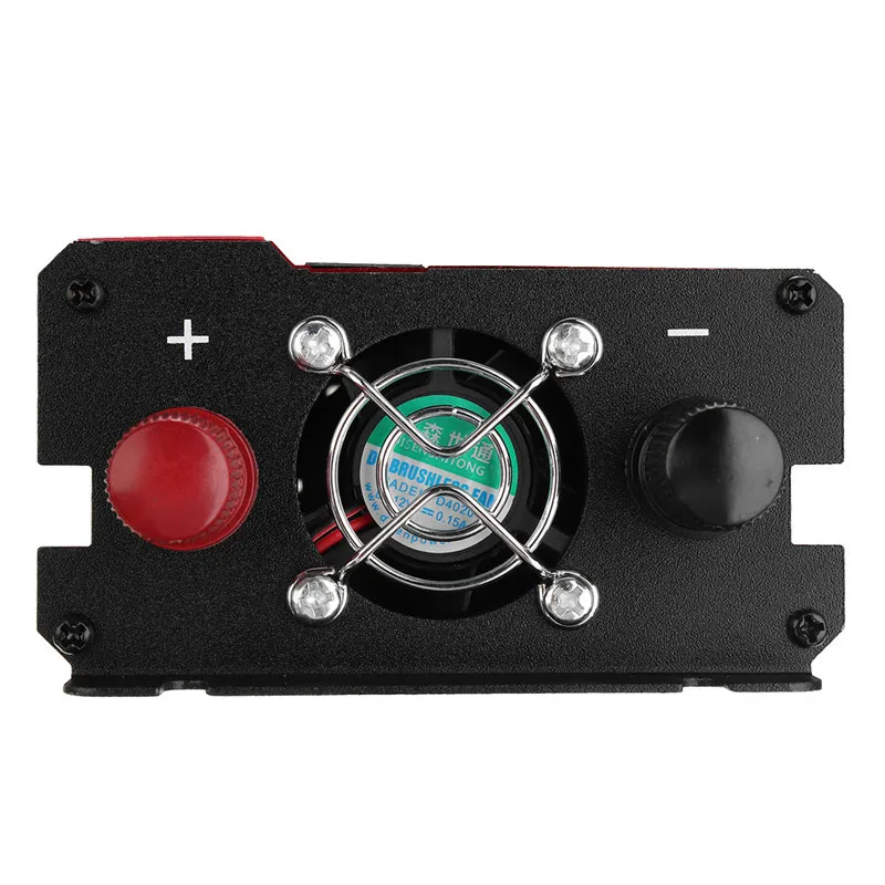 Skup Inwerter 12V 220V 4000W szczytowa samochodowa przetwornica napięcia konwerter transformatora napięcia 12 220 ładowarka inwerter słoneczny 12V 220V wyświetlacz LCD