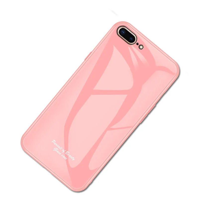 Macaron стеклянный чехол для Apple iPhone 7 Plus Модный милый Противоударный задняя крышка для iphone 8 Plus задняя крышка телефона