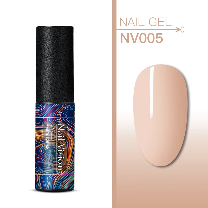 Nail Vision 5 мл УФ набор гель-лаков для ногтей чистый цвет для маникюра геллак Полупостоянный Гибридный впитывающий гель для дизайна ногтей лак - Цвет: EES06600