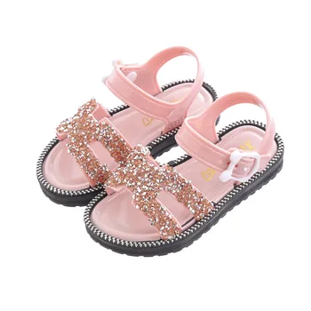 

Girls sandals jelly shoes summer children shoes fashion little princess non-slip soft sandals beach shoes kids jelly sandals