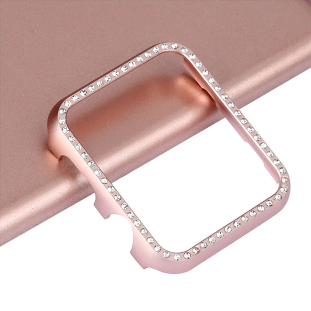 Cover Per Apple Watch Case 44Mm 40Mm Iwatch 42Mm/38Mm Diamond Bumper Protector Per Apple Watch Series 6 5 4 3 Se Accessori