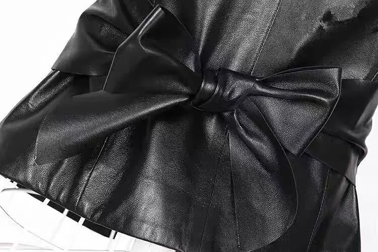 Women Leather Jacket Fur Collar Stitching Simulation Leather Oversized Raccoon Autumn Winter Solid Color Sleeveless Vest Coat