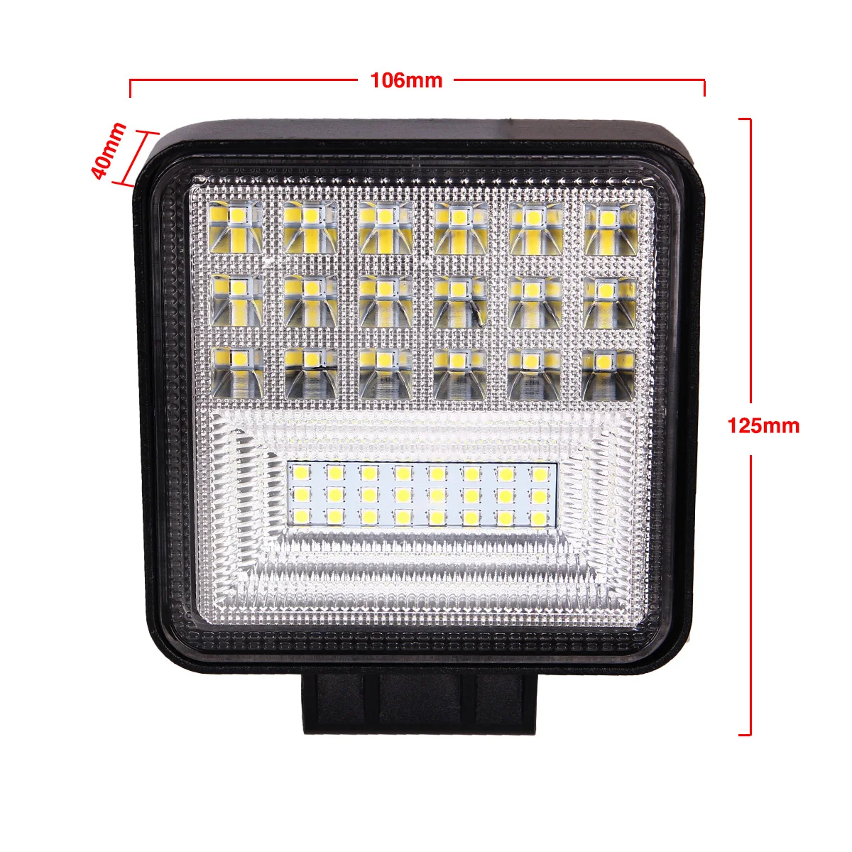 2 шт. ECAHAYAKU 4-дюймовые квадратные бездорожье светод Подсветка 126W 6000K белый для внедорожников тяжелых грузовиков Лодка Джип Hummer ATV 12V 24V