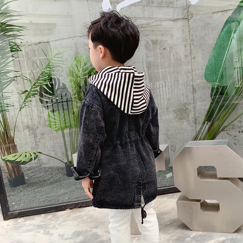 only jacket 100 до 140 см Новинка года; зимняя утепленная джинсовая куртка с флисовой подкладкой для мальчиков 1 предмет; теплое плотное зимнее пальто для мальчиков - Цвет: only jacket