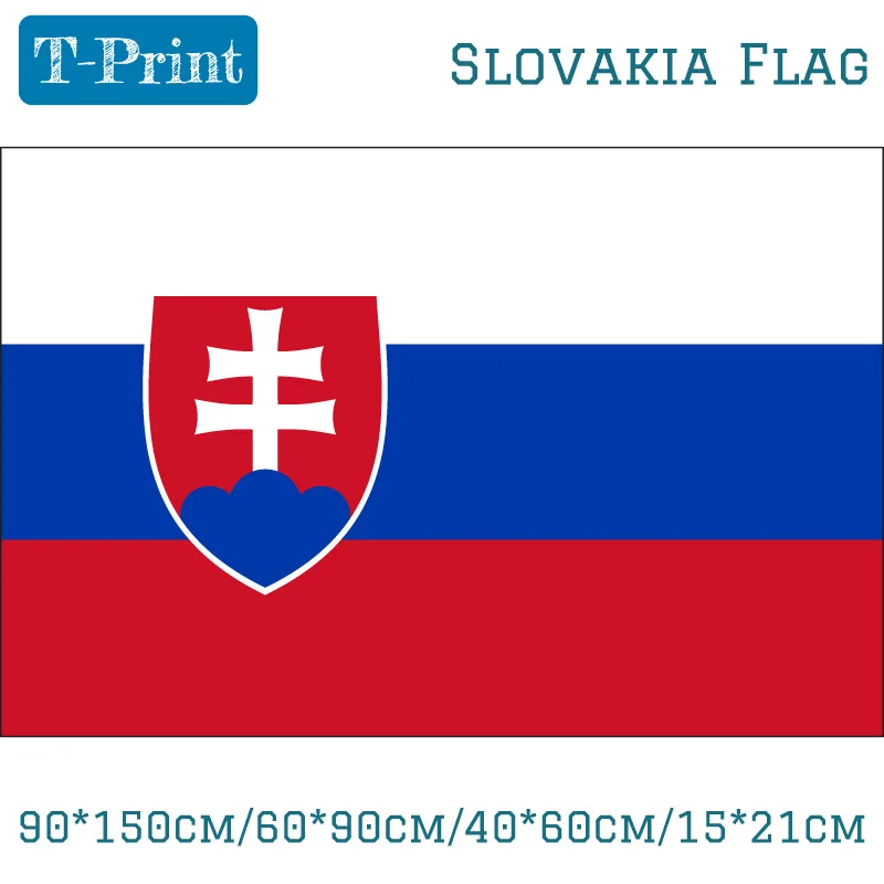 Флаг Словакии 90*150 см/60*90 см/40*60 см/15*21 см словацкий флаг 3*5 футов для Олимпийских