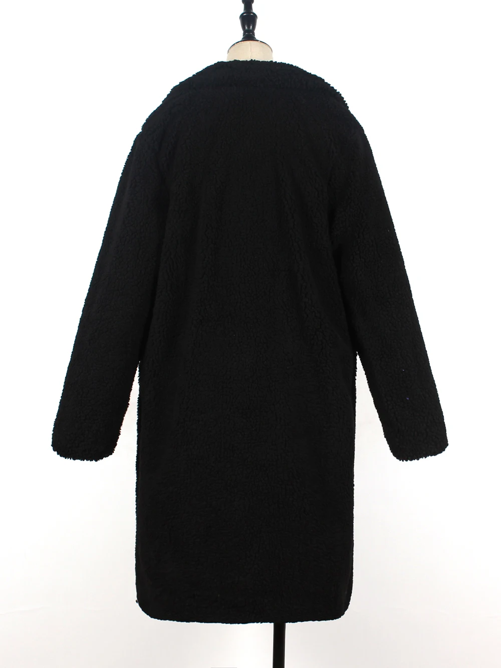 Женская зимняя куртка из искусственного меха, длинное теплое плотное пальто, пальто, повседневная женская меховая куртка, модная свободная, с отложным воротником, уличная одежда
