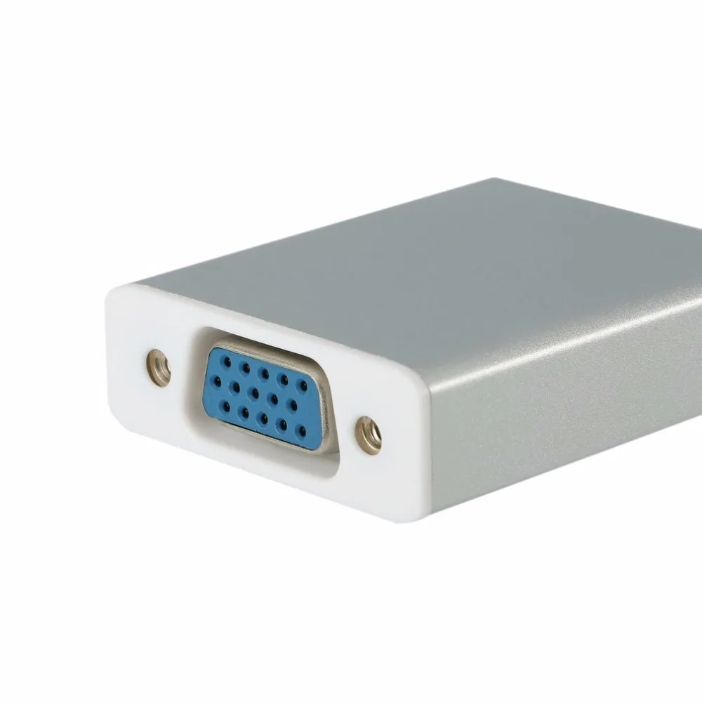 USB3.1 Тип C к VGA адаптер Full HD 1080P Мужской к VGA Женский видео передачи конвертер Реверсивный для Macbook