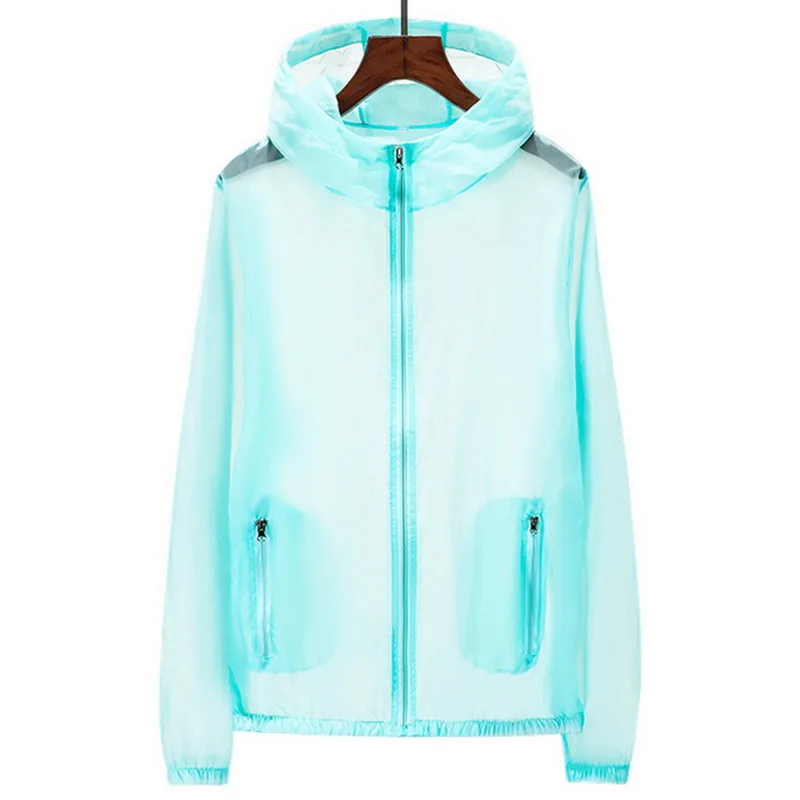 blue 3 Sfit,, однотонные топы для бега, УФ Защита от солнца, прозрачная одежда с длинным рукавом, куртки, светильник, летняя пляжная одежда, Солнцезащитная одежда - Цвет: blue 3