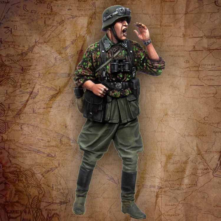 

1/35 World War II officer, Resin Model Soldier GK, World War II military theme, Unassembled and unpainted kit