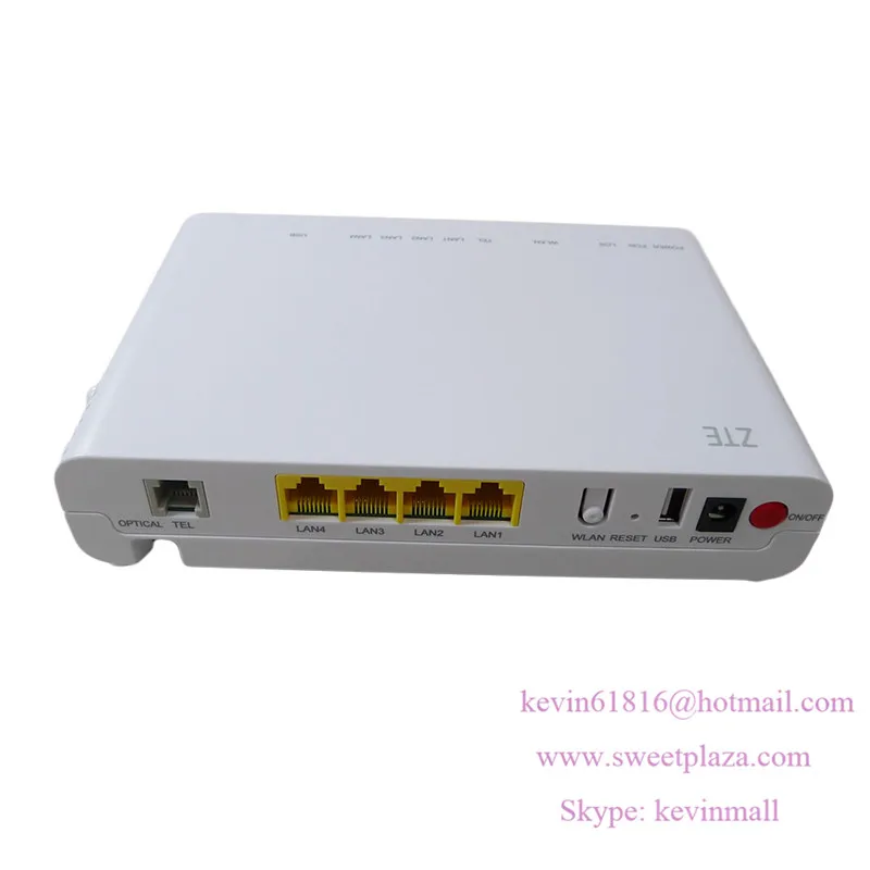 Оригинальный ZTE ZXHN GPON ONU F623 SC/APC с портами 1GE + 3FE LAN 1 голосовым портом WIFI и английской