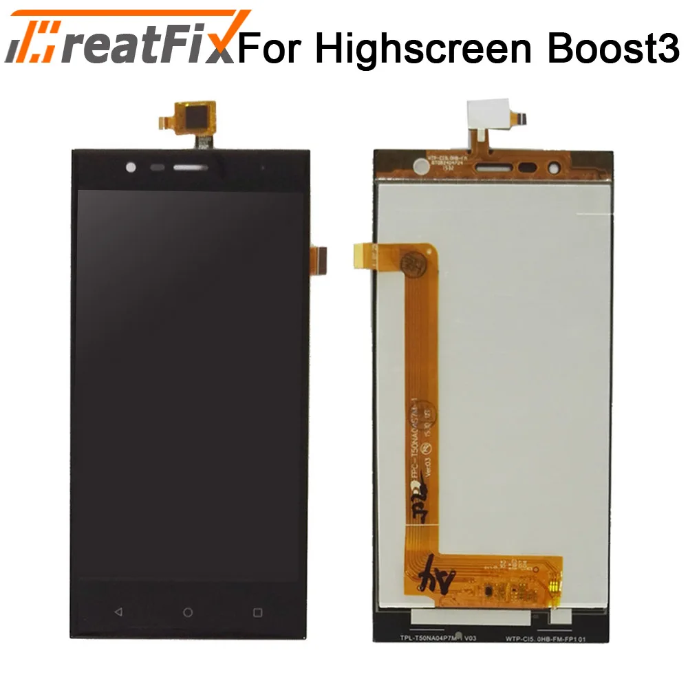 Cena Dla Highscreen Boost 3 Pro Boost 3 SE Boost 3 SE Pro Boost 3 wyświetlacz LCD + ekran dotykowy Digitizer z narzędziami taśmowymi
