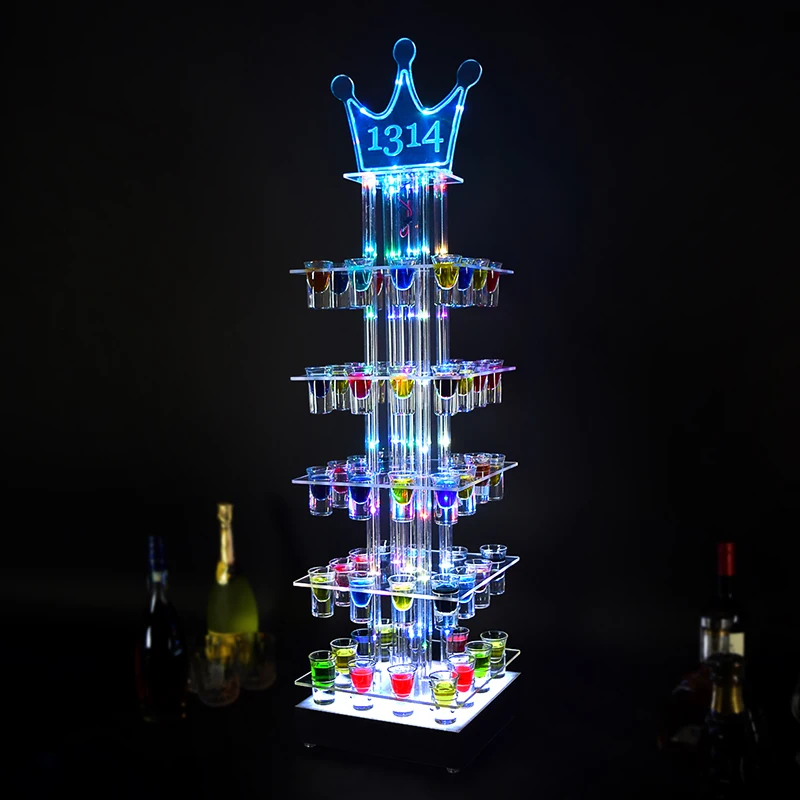 Led бар бокал для коктейлей держатель KTV подстаканник для зарядки Красочные Креативные мигающие световые чашки Винный Стеллаж вертикальный стеллаж для вина стойки - Цвет: 9
